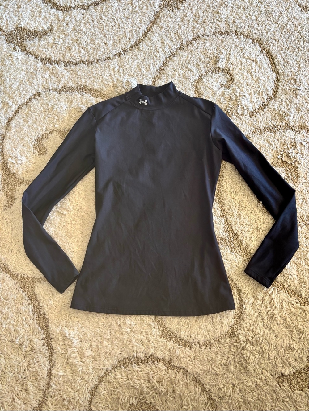 Under Armour ColdGear Women's Black Long-Sleeve Mock Neck Performance Top